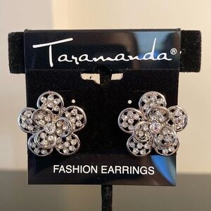Taramanda Silver Floral Earrings